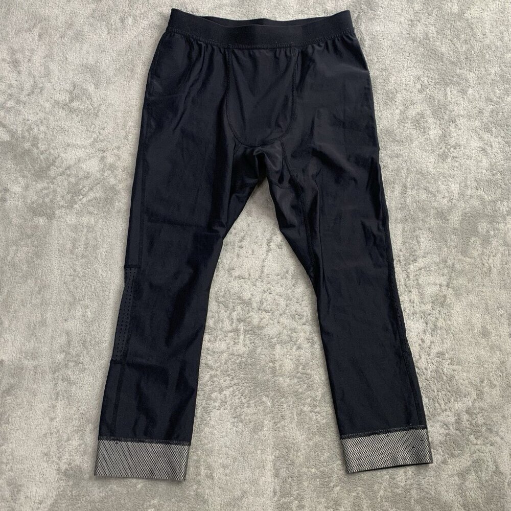 Ten Thousand 3/4 Tight Mens Small Black Workout Running Gym Training Baselayer